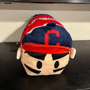 Cleveland Baseball Team Plush Pillow - Red and Blue Cleveland Indians